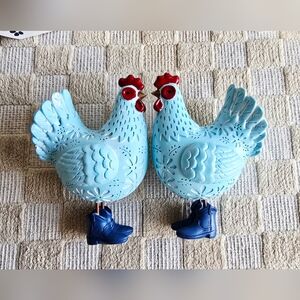 Trueliving Chicken With Cowgirl Boots Kitchen And Decor Spring Set